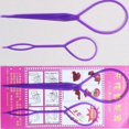 thumbnail image 2 of 2PCS Hair Loop Styling Tool Topsy Tail Hair Braid Ponytail Styling Clip Bun Maker For Girls Hairstyle, 2 of 5