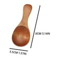 thumbnail image 3 of Dusknt Wooden Spoon New Year Special! 10 Pack Wood Spoon with Short Handle Perfect for Jam Sugar Coffee Tea Ice Milk Powder, Clearance Sale!, 3 of 7