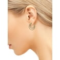 thumbnail image 5 of Time and Tru Adult Women's 6 On Multi Fashion Basic Gold Tone Graduated Hoops. Change Up Your Style 6 Days in a Row!, 5 of 6