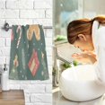 thumbnail image 7 of Yayeee 100% Cotton Hand Towels for Bathroom 16" x 28" Soft Absorbent Kitchen Towel, Brown Christmas Gingerbread, 7 of 7