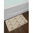 thumbnail image 2 of Romantic Bath Mat, Newspaper Vintage Retro with Paris Lettering in Hearts Art Print, Non-Slip Plush Mat Bathroom Kitchen Laundry Room Decor, 29.5 X 17.5 Inches, Cream White Black and Red, Ambesonne, 2 of 2