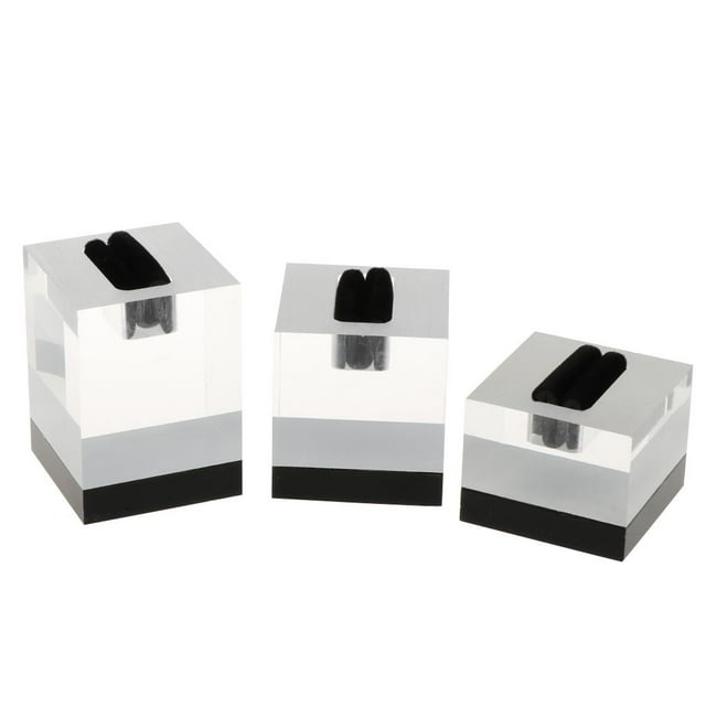 Caja organizadora de de acrílico de 3 piezas, accesorio de joyería
