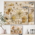thumbnail image 3 of Designart 'Fields of Gold Flower Watercolor VII' Traditional Print on Natural Pine Wood, 3 of 3