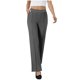 thumbnail image 5 of Pincandy Women's Solid Color Gabardine Pants - Elastic Waist with Unique Leg Line Design, Loose Fit with Side Pockets, Ideal for Casual & Active Lifestyles, 5 of 7
