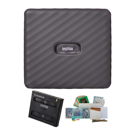 UPC: 0196271501480 | Fujifilm Instax Link Wide Instant Smartphone Photo Printer (Gray) Photobox Kit