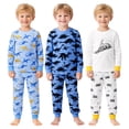 thumbnail image 3 of Kids Child Toddler Boy Pajamas Pj Set Long Sleeve Snug Fit Soft & Cozy Sleepwear & Loungewear 3-Pack Size 2Y to 10Y, 3 of 7