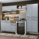 thumbnail image 2 of Cocina Integral Completa Madesa Emilly Pop 229cm Marrón/Gris, 2 of 10