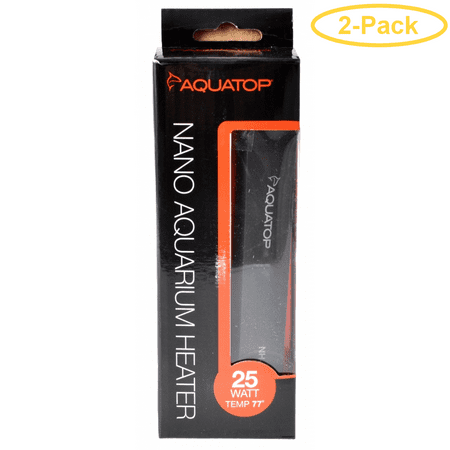 Aquatop Nano Aquarium Heater 25 Watt - (8 Gallons) - Pack of 2