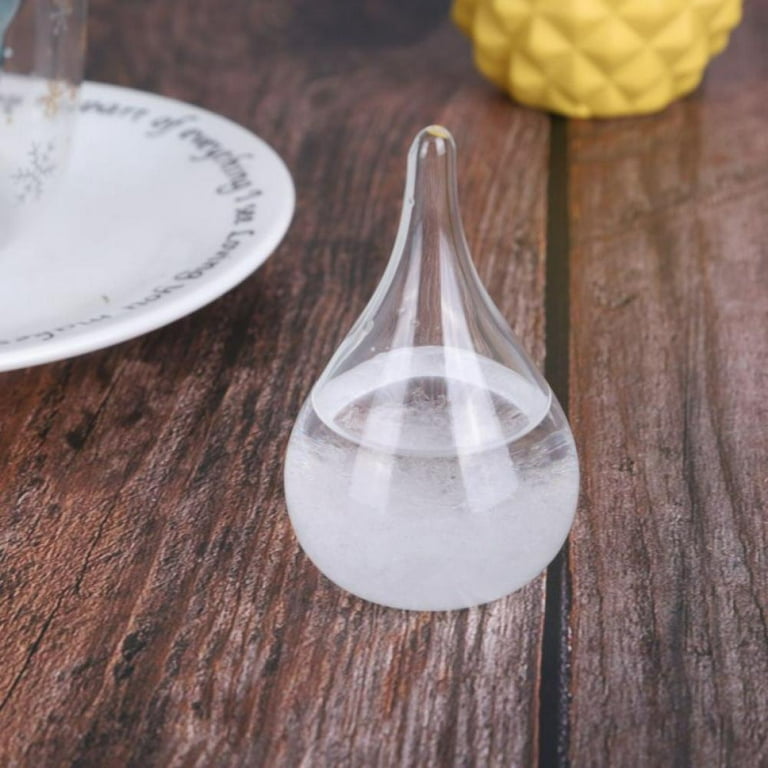 3D HOME Storm Glass Barometer Crystal Water Drop Weather Forecaster  Predictor