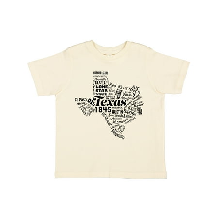 

Inktastic Texas Word Salad- state outline Gift Toddler Boy or Toddler Girl T-Shirt