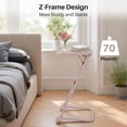thumbnail image 5 of Homy Casa Adjustable TV Tray Table with Wheels and Cup Holder, Folding Laptop Desk with 4 Height Settings & 3 Tilt Angles for Couch, Bed, Sofa, 5 of 7