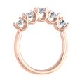 thumbnail image 2 of 1 Carat (ctw) 5-Stone Diamond Wedding Band Ring in 14K Rose Gold (Ring Size 8.75), 2 of 5