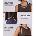 thumbnail image 6 of Pinspark Womens Workout Tops Quick Dry Athletic Tank Top UPF 50+ Sleeveless Running Shirts with Side Slits Lightweight Yoga Top, 6 of 6