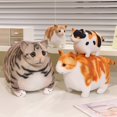 thumbnail image 3 of Simulated 3D Super Soft Fat Cat Stuffed Animal，Lifelike Cat Plush Pet Toy Pillow Home Decor Gift, 3 of 8