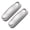 Silver, variant on 2 Pack Invisible Wall Hooks Foldable Kirsite Construction 55lb Load Bearing Home Storage
