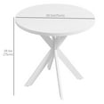 thumbnail image 3 of HOMCOM 29.5" Round Kitchen Table, Dining Table for Small Spaces, Steel Leg, 3 of 10