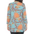 thumbnail image 3 of White Mark Women's Vibrant Boho Swing Top, 3 of 6