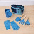 thumbnail image 3 of Un juego de 6 herramientas de jardinería infantil - con bolsas robustas, aspersores, guantes, palas, herramientas de jardinería infantil. azul Zefei Wu 9024735021254, 3 of 5
