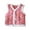 Pink, variant on Girl Vest Coat Fleece Quilted Chinese New Year Kids Outfits Traditional Tang Tank Tops Toddler Traditional Sleeveless Tang Jacket (Red, 3-4 Years)