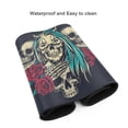 thumbnail image 7 of DouZhe Large Mouse Pad, Vintage Skull Flower Rose Non-Slip Waterproof Rubber Keyboard Office Desk Pads Mousepad, 29.5 x 15.8 inches 3mm Thick, 7 of 7