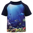 thumbnail image 3 of Hudson Baby Toddler Boy Swim Rashguard Set, Boy Coral Reef, 2 Toddler, 3 of 4