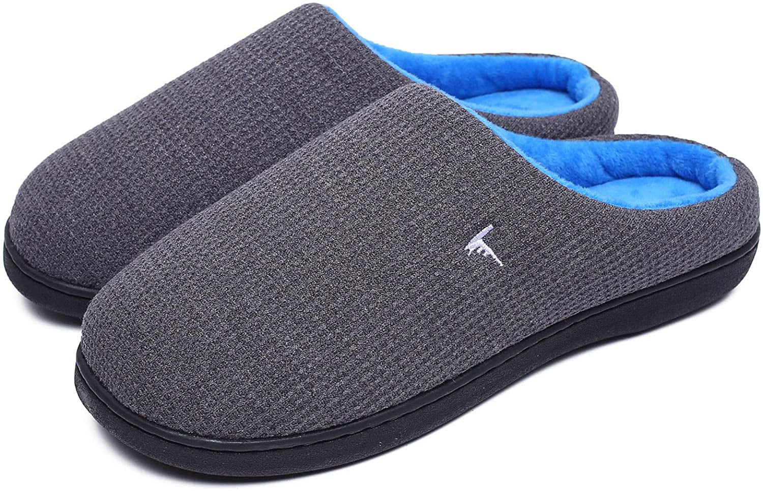 AILLOSA Mens Womens Comfort Memory Foam Slippers Warm Indoor Outdoor House Shoes