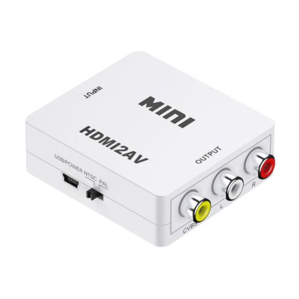 19 X 1080 Hdmi To Av Converter 60hz Support Pal Ntsc Cvbs Rca Audio Video Adapter For Tv Pc Laptop Walmart Com Walmart Com