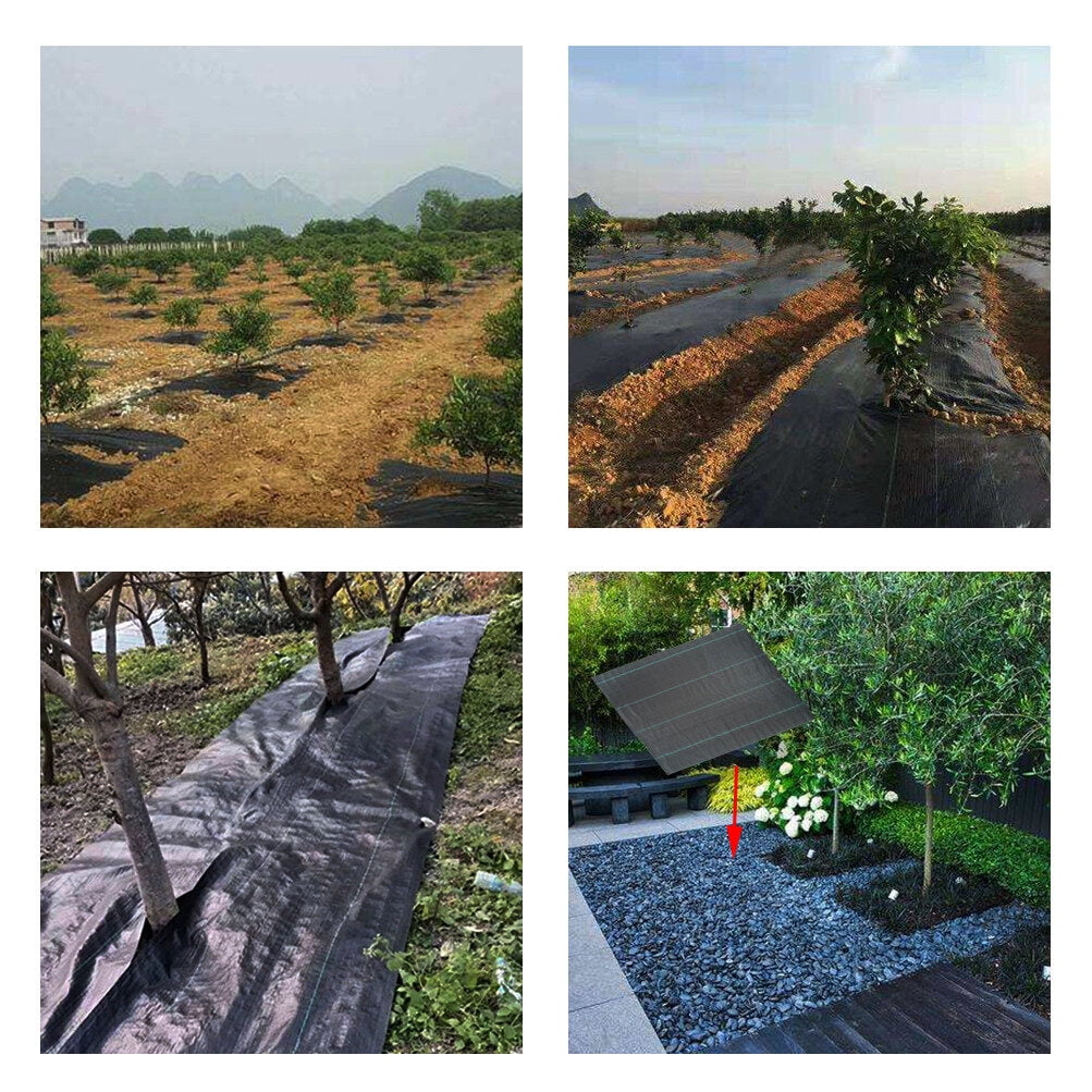 Weed Barrier Fabric Landscape Fabric Weed Control Fabric Ground Cover Weed Barrier Anti-grass Cloth 5 x 8FT Fit for Garden Landscape Weed Blocking Anti Grass