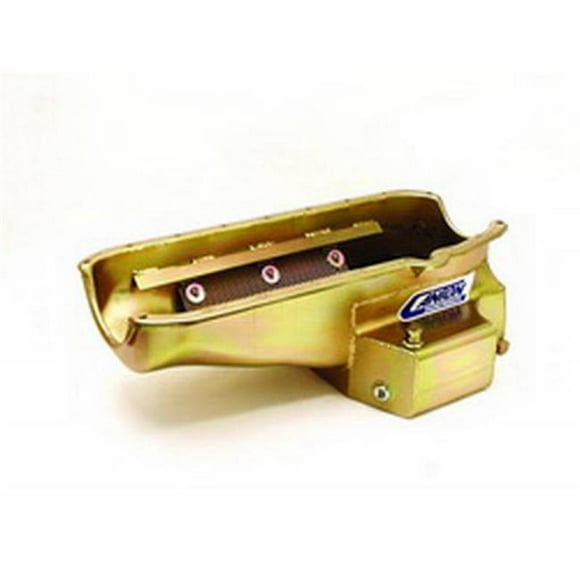 Canton 11-122 Competition Series Circle Track Oil Pan - Small Block Chevy - 7 in. - Pre-80 Blocks with Left Hand Dipstick