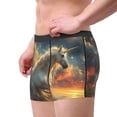 thumbnail image 2 of Fotbe Starry Sky White Horse Calzoncillos Tipo Boxer con Bolsa de Soporte Total para Hombre, X-Temp Fresco, Transpirable y de Secado Rápido-Medium, 2 of 5