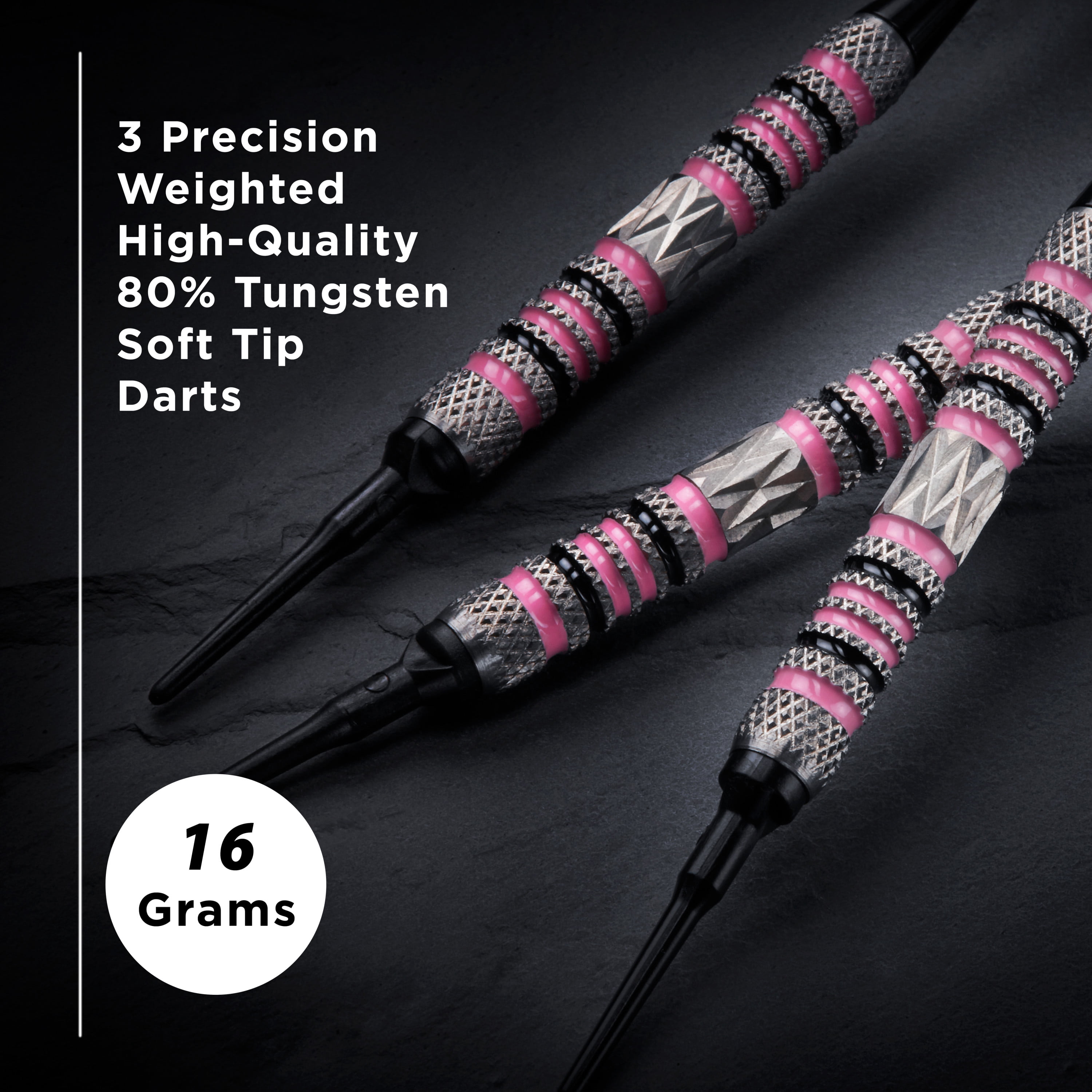 Viper Wings 80% Tungsten Professional Soft Tip Dart Set, 16 Grams