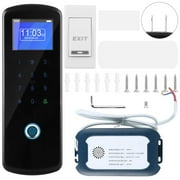 2.4G Wireless Fingerprint ID Card Password Access Control System with Exit Button(US Plug)