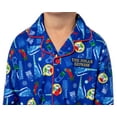 thumbnail image 3 of The Polar Express Christmas AOP Icons Sleepwear Button-Up Coat Front Kids 2-Piece Pajama Set, 3 of 7