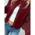 thumbnail image 3 of Women's Comfortable Solid Round Neck Loose Drop Shoulder Cardigan Sweater Top, Autumn Fashion Casual Outfit Fall, 3 of 11