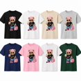 thumbnail image 5 of Women's Bear Graphic T-Shirt, Casual Short Sleeve Crew Neck Tee, 5 of 9