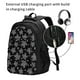 thumbnail image 2 of Balery Turtle Mochila con carga USB para hombre y mujer - Mochila impermeable y antirrobo para laptop con puerto USB para viajes, trabajo, 2 of 7