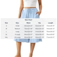 thumbnail image 2 of Annhoo Linen Capris for Women Culottes Drawstring Waist Wide Leg Summer Beach Pants Dressy Breathable Clothes, 2 of 8