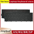 thumbnail image 2 of New Original Notebook Keyboard For DELL Inspiron 15 3000 5548 5542 3541 3542 5547 P39F Series US Keyboard RU Red font Backlit, 2 of 6