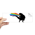 thumbnail image 1 of EsES espalda de dinosaurio fuente arco iris Rectángulo Parachoques Pegatina Cuaderno Ventana Calcomanía, 1 of 1