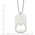 thumbnail image 3 of Stainless Steel Brushed Functional Bottle Opener 22In Necklace (22 X 30.44) Made In China srn2321-22, 3 of 5