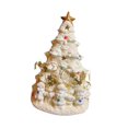 thumbnail image 4 of de Navidad iluminado, centro de mesa, adorno de resina para el hogar, figura de de Navidad, decoración navideña para la festiva., 4 of 9
