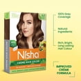 thumbnail image 4 of (4 pack) Nisha Creme Hair Color | Permanent Long Lasting Brown Hair Dye Colour Kit | Golden Brown | Mini Box 40gm / 1.35 Oz, 4 of 9