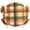 Beige, variant on Round Table Cover 36-44 Inch Warm Brown Checked Waterproof Reusable Table Cloth Round Fitted Vinyl Tablecloth with Elastic Edged for Parties Outdoors, Fall Farmhouse Buffalo Plaid