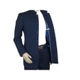 thumbnail image 4 of Men Apollo King Banded Collarless suit Mandarin 5 Hidden Button Panel AG52 Navy, 4 of 11