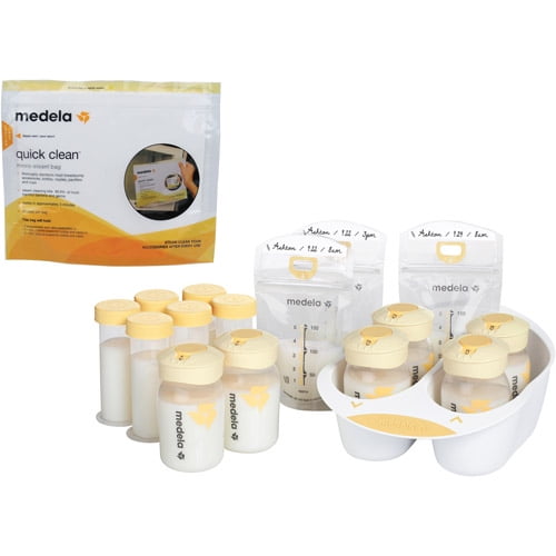 Medela Breastmilk Storage Solution with Quick Clean MicroSteam Bags