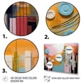 thumbnail image 4 of Designart "Play Forms Colorful Orange and Blue Delight III" Oversized Abstract Framed Wall Art - Modern Orange Abstract Geometric Hallway Framed Wall Art Decor, 4 of 7