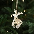 thumbnail image 6 of XYAIYT Christmas Decorations Wooden Hanging Number Pendants Natural Wood Various Shapes Star Deer Ball Stocking Lightweight Easy to Hang Gift Home Office Ornaments for Tree 4.7in White, 6 of 6