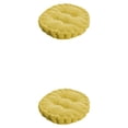 thumbnail image 4 of Inteprter Almohadillas redondas de pana para silla, cojín de asiento de Color sólido, cojín para sillas de comedor, respaldo para el suelo, Amarillo 2piezas, 4 of 6