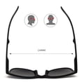 thumbnail image 4 of Lunettes de Soleil Pliantes Tendance Unisexe - Lunettes de Conduite Compactes avec Étui, 4 of 10