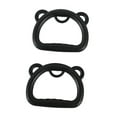 thumbnail image 4 of Almencla 2 Pieces Gymnastics Rings Lightweight Sturdy Fitness Pull up Nonslip Handles Black, 4 of 8